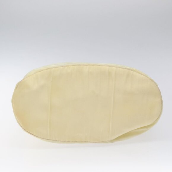 PRADA Hand Bag Nylon Cream Silver Auth EC470 - Picture 5 of 15